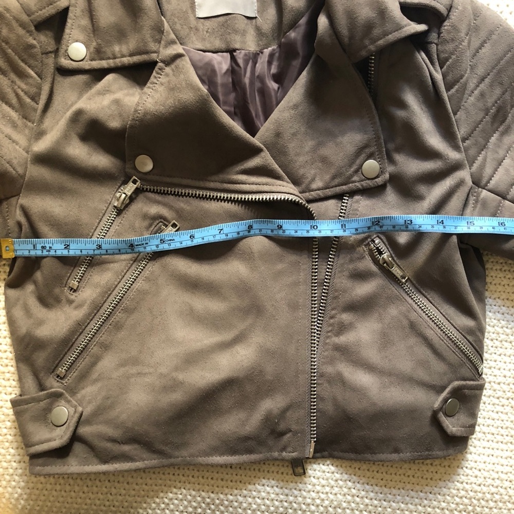 Asos faux suede biker jacket - Picture 4 of 5